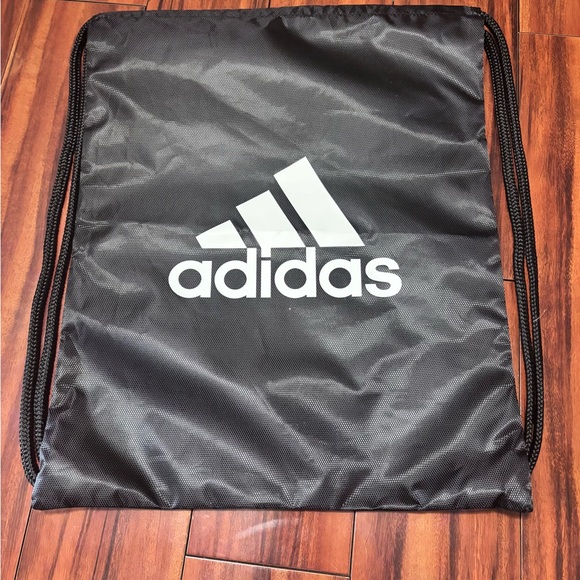 Adidas Black and White Drawstring Backpack - Picture 1 of 1